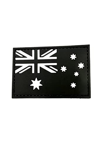 Australien Schwarze Flagge Taktisch PVC Klett Emblem Abzeichen Patch von Patch Nation