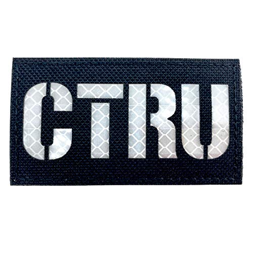 Counter Terrorism Response Unit CTRU Reflektieren Flagge Taktisch Gestickte Airsoft Klett Patch von Patch Nation