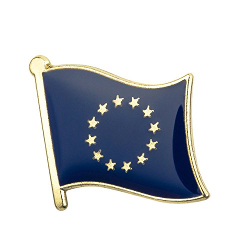 Metall Button, Anstecker, Flagge der Europäischen Union, EU von Patch Nation