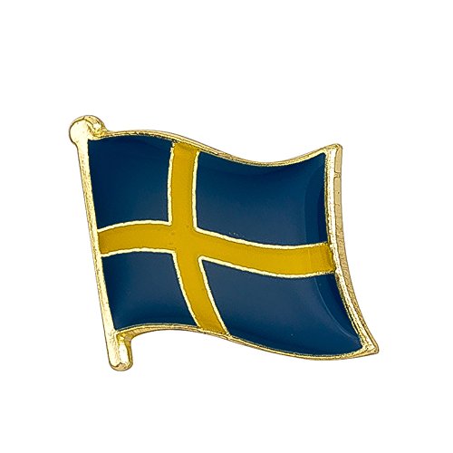 Patch Nation Anstecker mit schwedischer Flagge aus Metall von Patch Nation