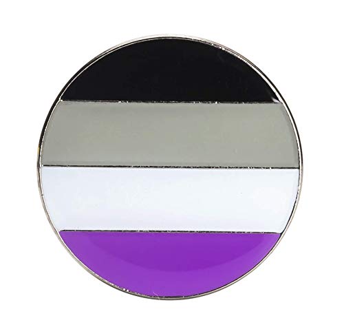 Patch Nation Asexual LGBT Flagge Metall Button Badge Pin Pins Anstecker Brosche von Patch Nation