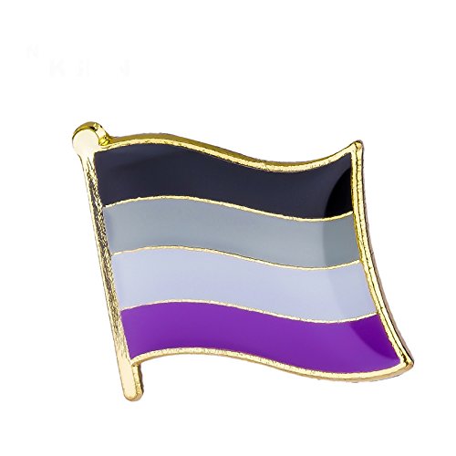 Patch Nation Asexual Pride LGBT Flagge Metall Button Badge Pin Pins Anstecker von Patch Nation
