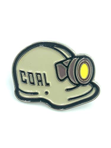 Patch Nation Bergmann Schutzhelm Kappe Lampe Tribut an den Bergbau Coal Kohle Metall Button Badge Pin Brosche Anstecker von Patch Nation