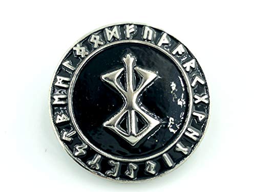 Patch Nation Berserker Berserker Brand of Sacrifice Rüstung Viking Wikingers Silber Metal Pin Badge Brosche von Patch Nation