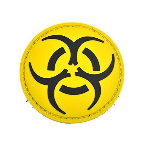 Patch Nation Biohazard PVC Airsoft Klett Emblem Abzeichen Gelb von Patch Nation