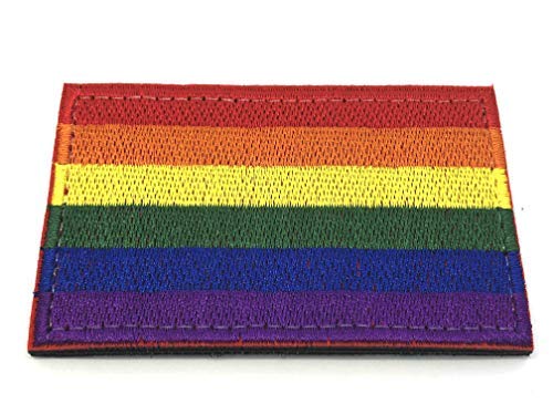 Patch Nation Gay Pride LBGTQ Rainbow Regenbogen Flagge Gestickte Airsoft Klettverschluss-Flecken von Patch Nation