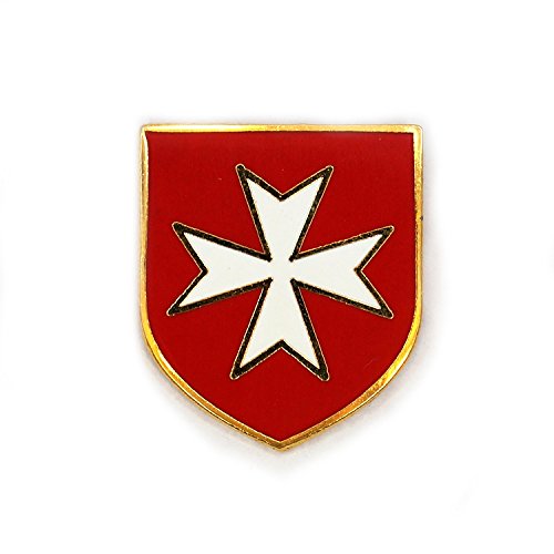 Patch Nation Malteserkreuz Ritter Templer Kreuzfahrer Rotes Kreuz Reverspin Abzeichen von Patch Nation