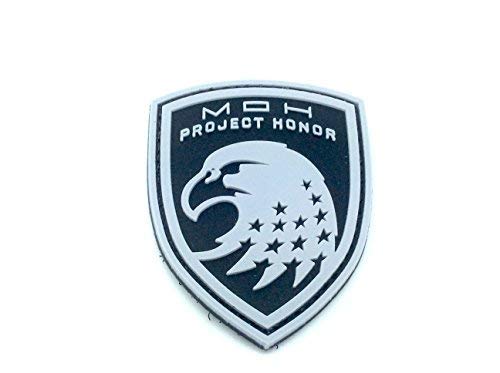 Patch Nation Medal of Honor MOH Eagle Project Honor Schwarz PVC Airsoft Klett Emblem Abzeichen von Patch Nation