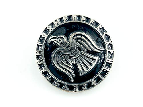 Patch Nation Odin Rabe Rüstung Viking Wikingers Silber Metal Pin Badge Brosche von Patch Nation