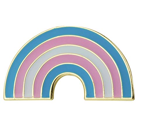 Patch Nation Rainbow Regenbogenförmig Trans Transexual Pride Flagge Metall Button Badge Pin Anstecker Brosche von Patch Nation