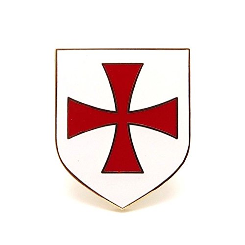 Patch Nation Ritter Templer Kreuzritter Rotes Kreuz Weiß Schild Anstecknadel Abzeichen von Patch Nation