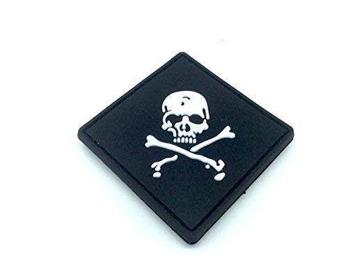 Patch Nation Skull & Crossbones Airsoft PVC Klett Emblem Abzeichen von Patch Nation