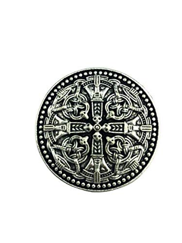 Patch Nation Töricht Viking Wikingers Silber Metal Pin Badge Brosche (Kreuz) von Patch Nation