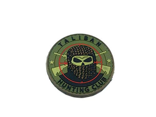 Taliban Hunting Club Airsoft Klett Anhänger Patch Grün von Patch Nation