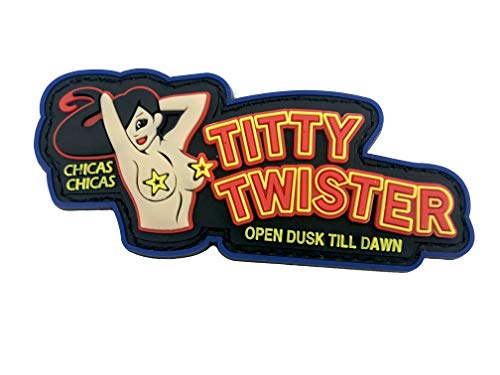 Titty Twister Chica PVC Klett Emblem Abzeichen Moral Patch (Blau) von Patch Nation