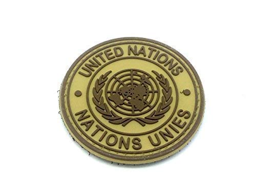 United Nations Hellbraun PVC Klett Emblem Abzeichen von Patch Nation