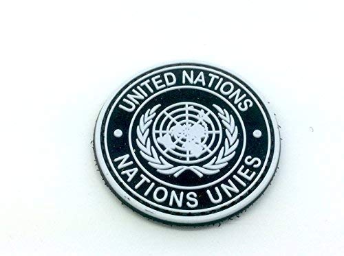 United Nations Schwarz PVC Klett Emblem Abzeichen von Patch Nation