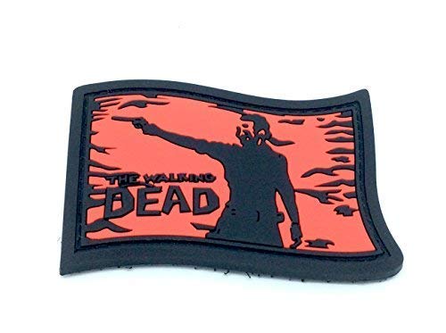 Walking Dead Rick Grimes Fan Patch PVC Klett Emblem Abzeichen von Patch Nation