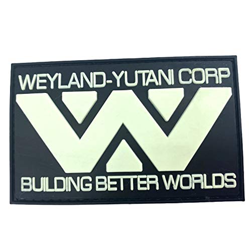 Weyland Yutani Building Better Worlds Leuchten im Dunkeln Airsoft PVC Klett Emblem Abzeichen Patch von Patch Nation