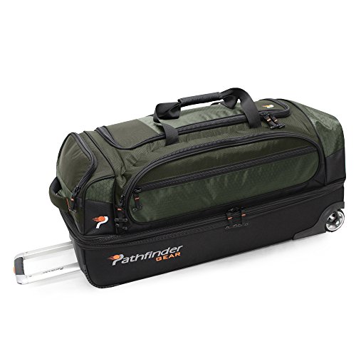 Pathfinder Gear Reisetasche mit rollendem Boden, 81,3 cm, olivgrün, Einheitsgröße, Pathfinder Gear Reisetasche mit rollendem Boden, 81,3 cm von Pathfinder