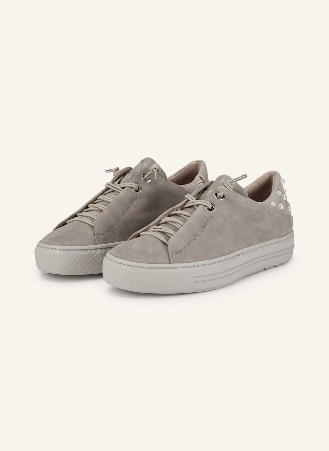 Paul Green Sneaker Mit Schmuckperlen beige von Paul Green