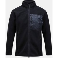 PEAK PERFORMANCE Herren Kapuzensweat M Pile Zip Jacket-BLACK PEAK PERFORMANCE Herren Kapuzensweat M Pile Zip Jacket-BLACK von Peak Performance