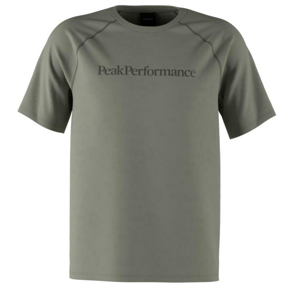 Peak Performance - Active Tee - Funktionsshirt Gr XXL grau/oliv von Peak Performance