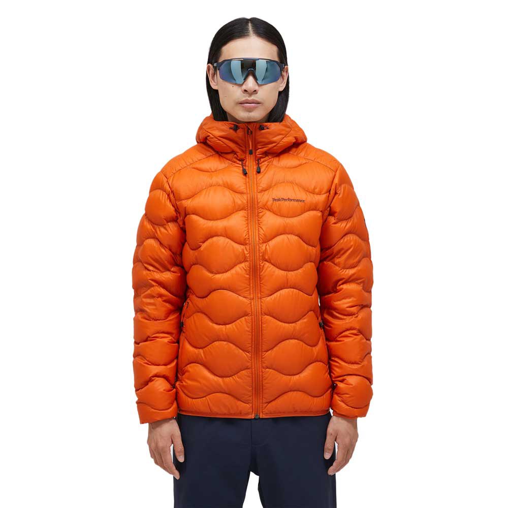 Peak Performance Helium Hood Down Jacket Orange S Mann von Peak Performance
