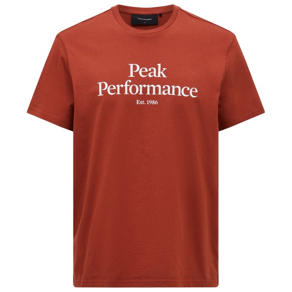 Peak Performance - Original Tee - T-Shirt Gr S rot von Peak Performance