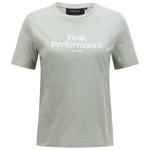 Peak Performance - Women's Original Tee - T-Shirt Gr L grau von Peak Performance