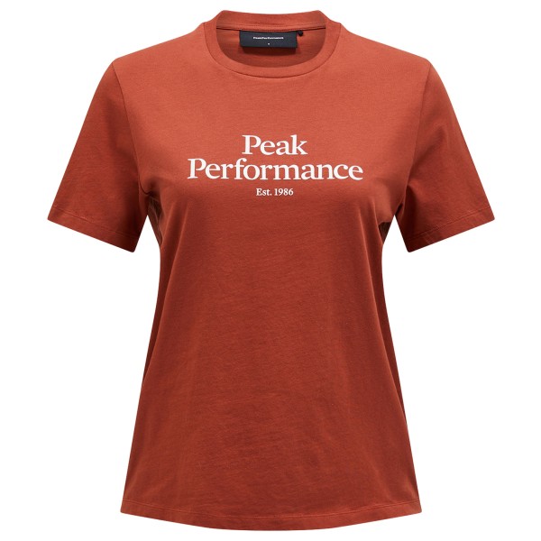 Peak Performance - Women's Original Tee - T-Shirt Gr S rot von Peak Performance