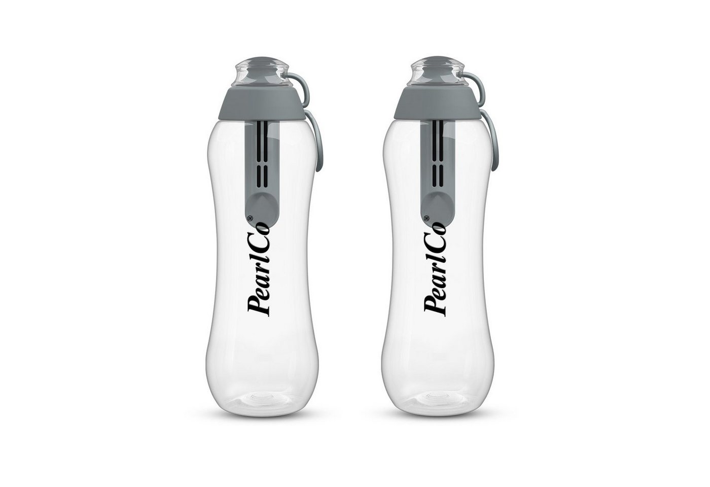 PearlCo Trinkflasche Zwei Trinkflaschen mit Filter 0,5 Liter von PearlCo