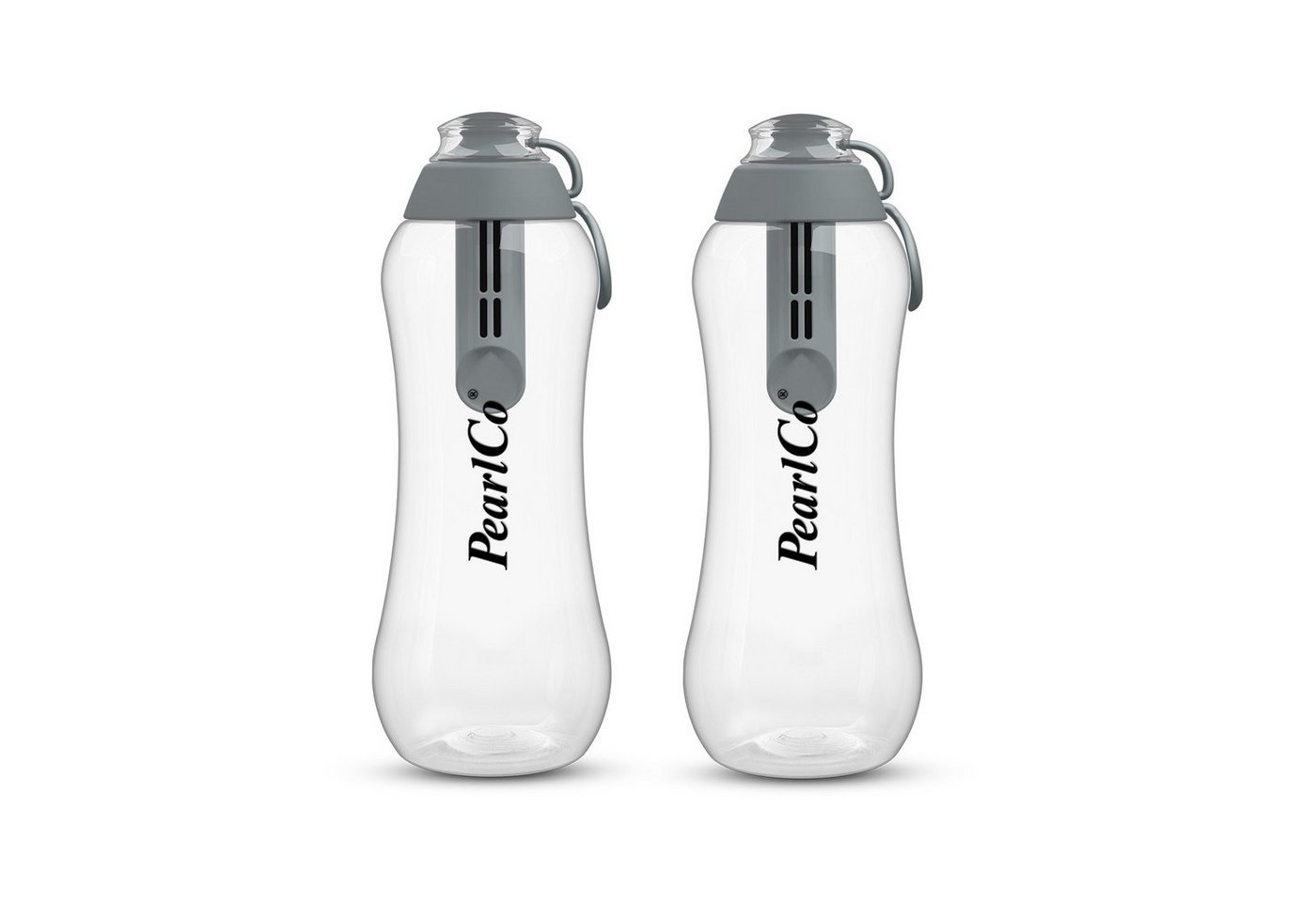 PearlCo Trinkflasche Zwei Trinkflaschen mit Filter 0,7 Liter von PearlCo