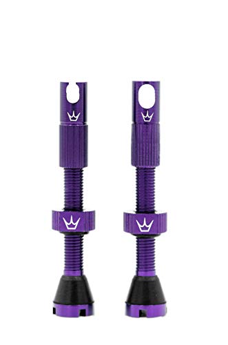 Peaty's XChris King (MK2) schlauchlose Ventile – Fahrradreifenventile (violett, 42 mm) PTV2 von Peaty's