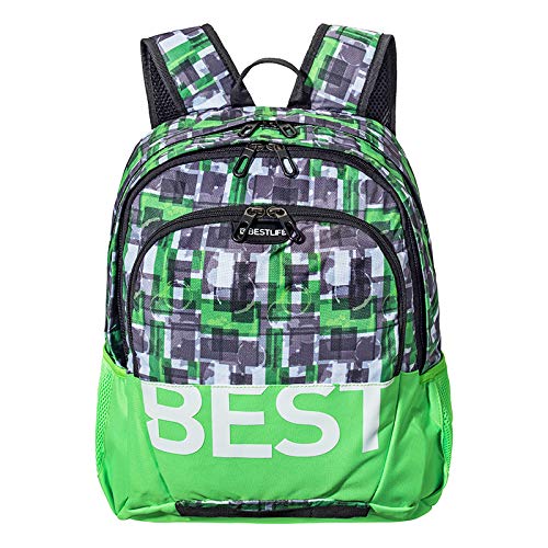 PEDEA Unisex Rucksack „BESTLIFE TASKU“ Schultasche Freizeittasche mit Laptopfach bis 15,6 Zoll (39,6cm), grün von Pedea