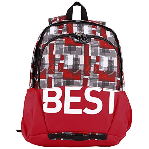 PEDEA Unisex Rucksack „BESTLIFE TASKU“ Schultasche Freizeittasche mit Laptopfach bis 15,6 Zoll (39,6cm), rot von Pedea