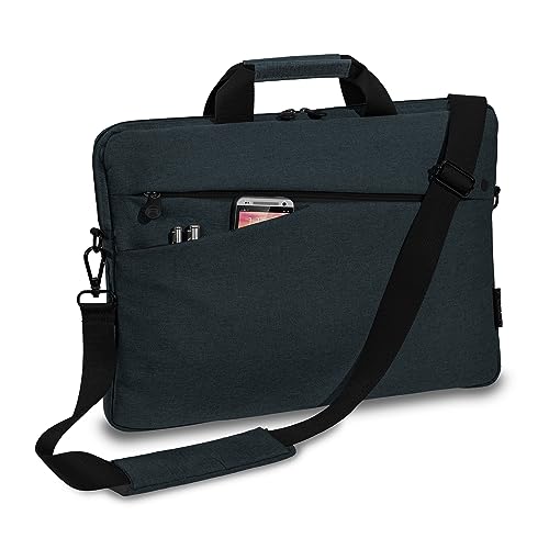 Pedea Laptoptasche Fashion Notebook-Tasche bis 13,3 Zoll (33,8 cm) Umhängetasche mit Schultergurt, anthrazit/schwarz von Pedea