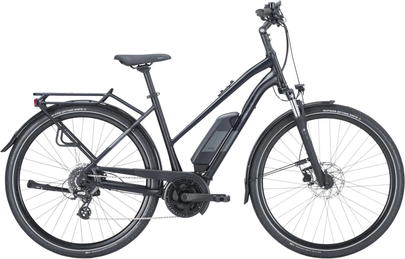 Unisex E-Bike  Pegasus Solero E8 Plus trapez . 2023 (Akkukapazität: Bosch 500 Wh / Rahmenhöhe: L (180-190 cm)) von Pegasus