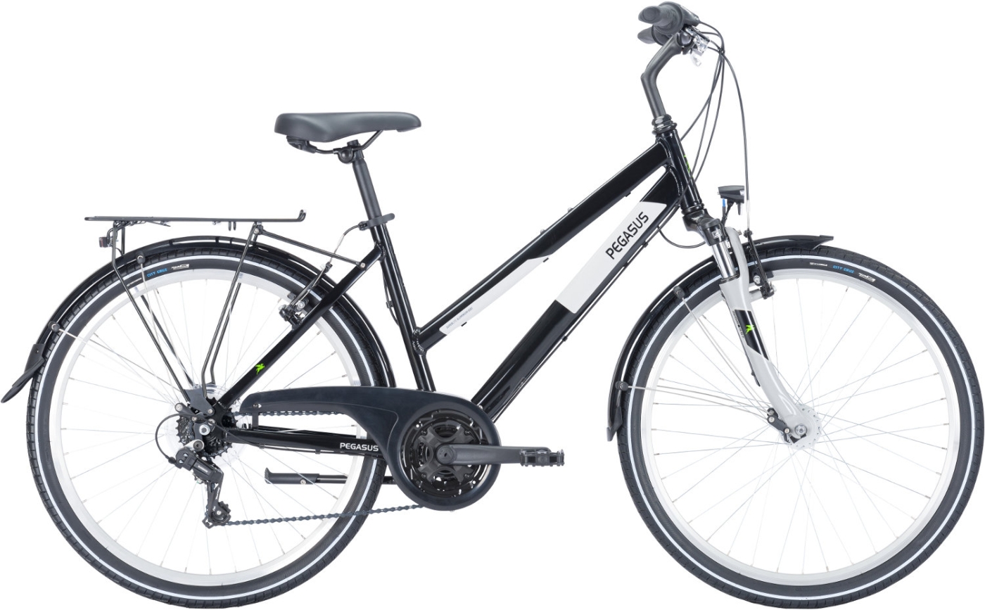 Citybike  Pegasus Avanti 18 trapez schwarz . 2023 (Rahmenhöhe ATB: 38 cm | ca. 138 - 145 cm) von Pegasus