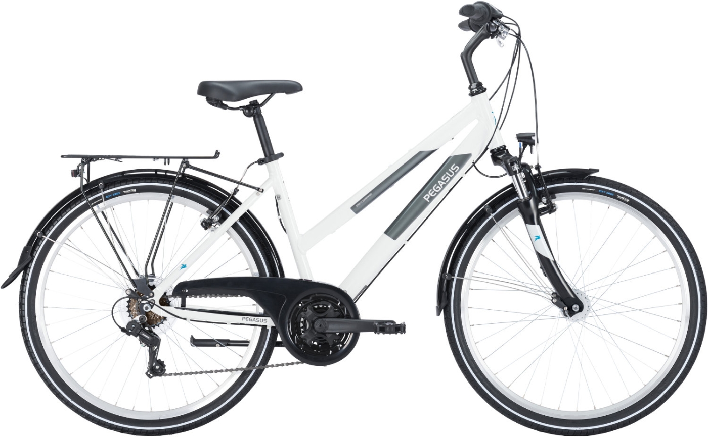 Citybike  Pegasus Avanti 18 trapez weiß . 2023 (Rahmenhöhe ATB: 38 cm | ca. 138 - 145 cm) von Pegasus