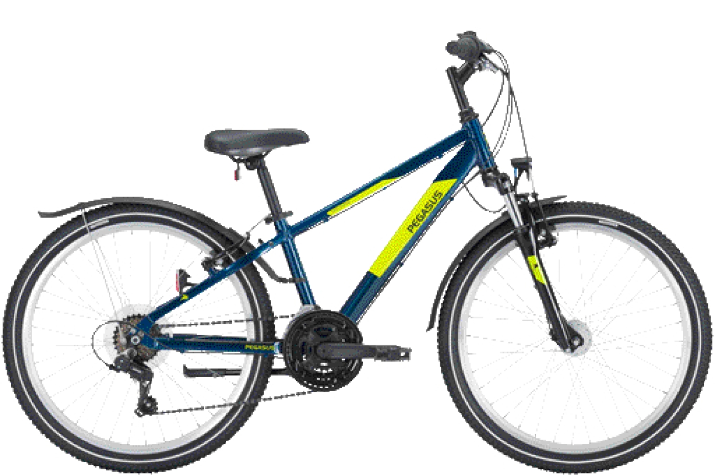 Kinder Fahrrad  Pegasus Avanti Sport 18 24" grün . 2023 (Rahmenhöhe Kinder: 24 Zoll | Körpergrösse 140 - 150 cm) von Pegasus
