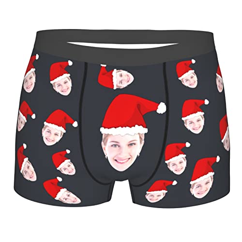Pekoi Benutzerdefinierte Gesicht Herren Boxershorts Weihnachten Neuheit Briefs Lustige Unterhose Personalisierte Männliche Unterwäsche Shorts von Pekoi