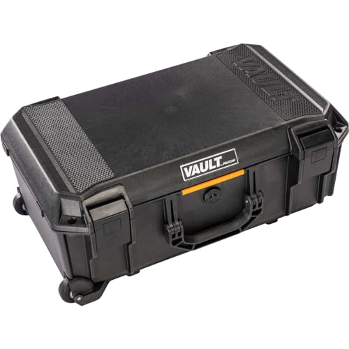 Pelican Vault by v525 Koffer mit gepolsterten Trennwänden für Ausrüstung, Elektronik, Kamera, Schwarz von Pelican