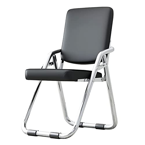 PenKee Comfy Folding Stool, Portable Metal Chair with Backrest for Basics Office, Conference Room - Ideal Dining Chair von PenKee