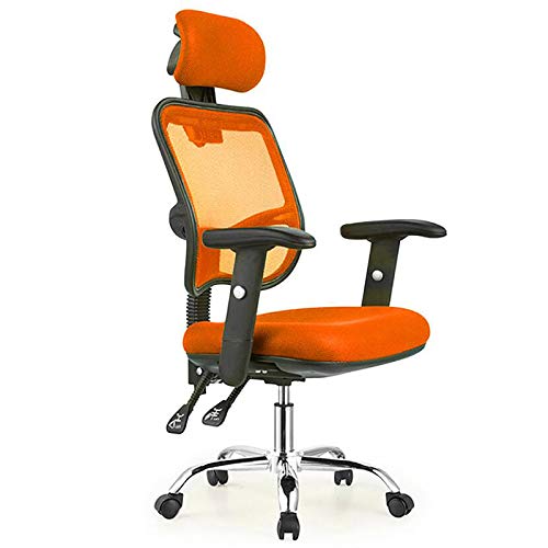 PenKee Computerstuhl mit hoher Rückenlehne, Chefsessel, Drehstuhl, höhenverstellbarer Schreibtischstuhl mit Lordosenstütze, atmungsaktiver Netz-Liegestuhl, Gaming-Stuhl für Männer und Erwachsene, von PenKee