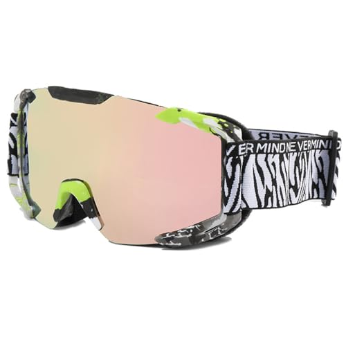 PenKee Sport-Sonnenbrille für Damen und Herren, Winddichte Schutzbrille für Herren und Damen, übergroße Spiegel-Skibrille von PenKee