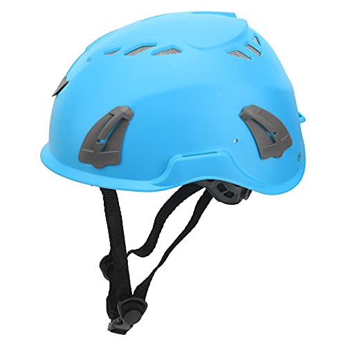 PenRux Kletterhelm, GUB D8 Outdoor-Kopfschutzhelm, 52–62 cm, Verstellbare Größe, Schutzhelm für Erwachsene, Arbeitsschutzhelm für Bergsteigen, Wandern, Höhlenforschung (Blau) von PenRux