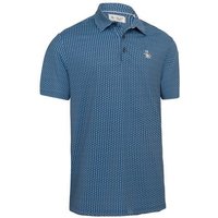 Penguin All Over Pete Printed Halbarm Polo blau von Penguin