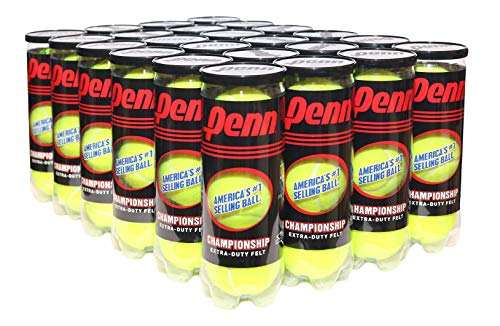 Penn Championship Tennisbälle – extra belastbare Filz-Tennisbälle unter Druck – 24 Dosen, 72 Bälle von Penn