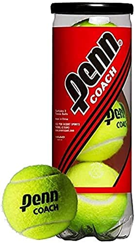 Penn Coach - Gedruckte Tennisbälle (1 Packung mit 3 Bällen) von Penn